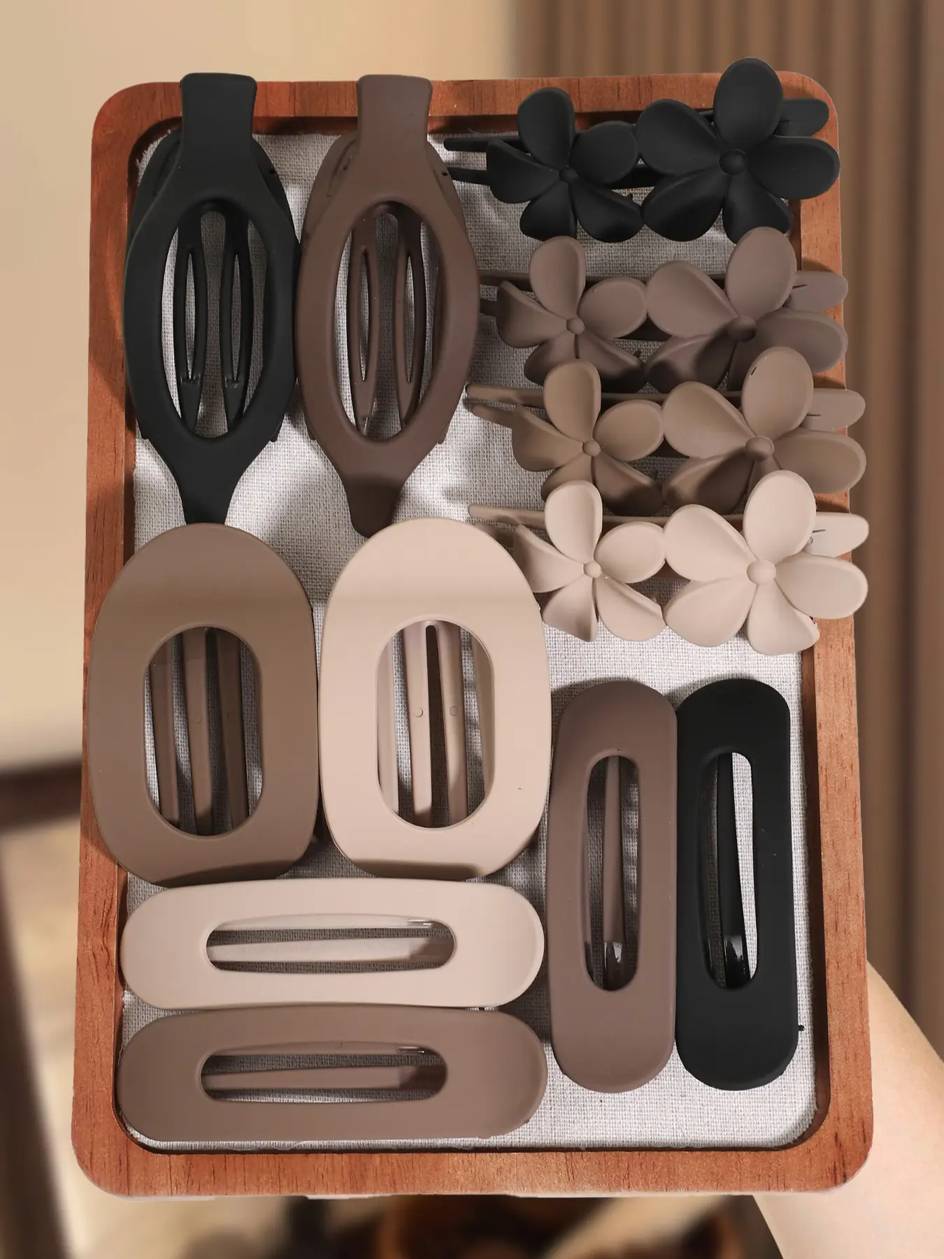 12pcs Duckbill Clip Female Back Head Hairpin Shark Clip Flat Oval Duck Clip Princess Hair Grasp Hairpin Women Flat Clip, Suitable for Thick Hair Hairp