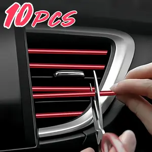 Car Air Conditioner Outlet Decorative Strip, Car Air Conditioner Outlet Decorative Strip, Universal Car Interior Accessories for Most Cars, Car Interior Kit
