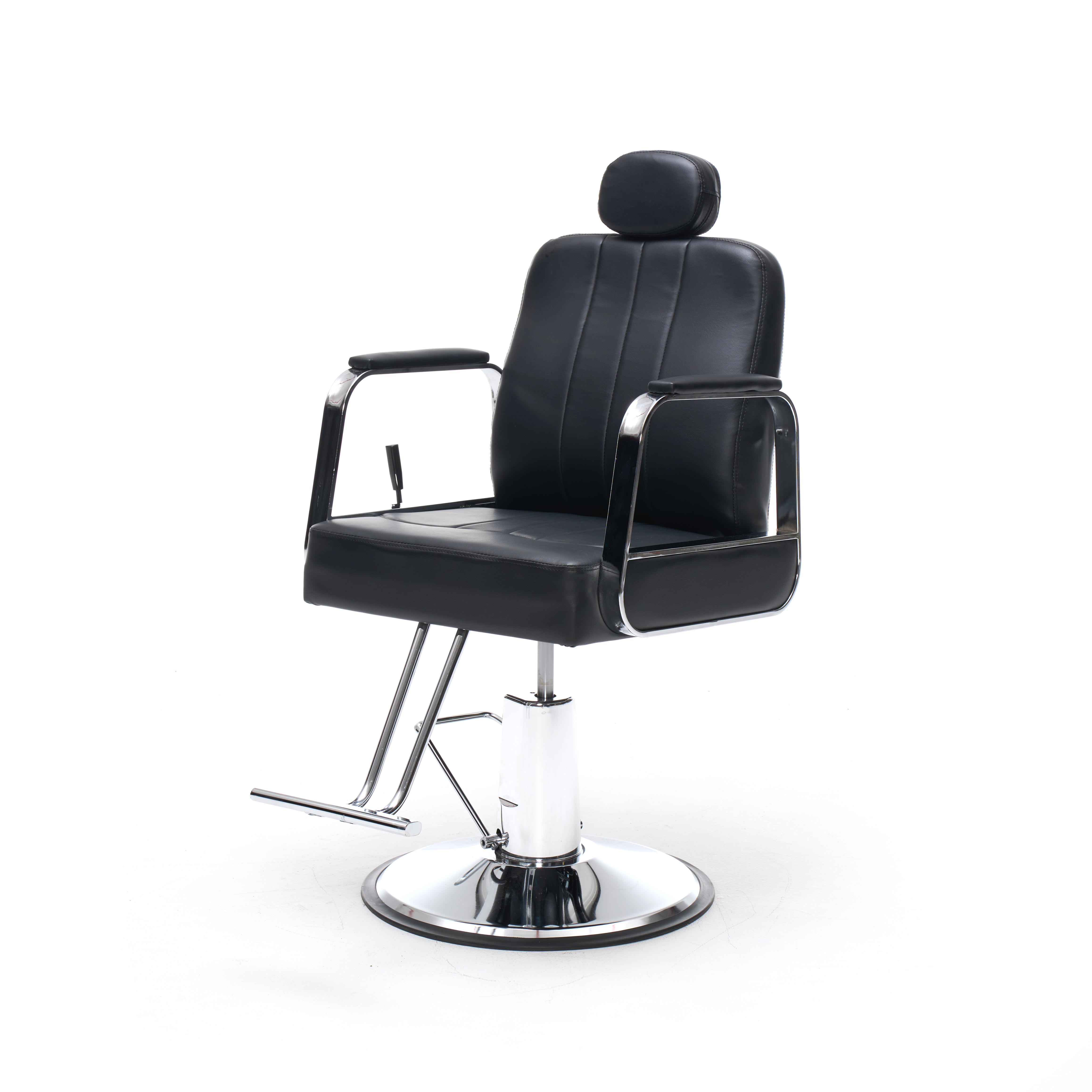 Black Reclining Salon Barber Chair for Hair Stylist, Professional Hair Stylist Chairs with Heavy Duty Hydraulic Pump, All Purpose Styling Hairdresser Braiding Shampoo Chair for Spa Home Euipment Barber Salon Chair for Hair Stylist Black Reclining Salon Barber Chair for Hair Stylist, Professional Hair Stylist Chairs with Heavy Duty Hydraulic Pump, All Purpose Styling Hairdresser Braiding Shampoo Chair for Spa Home Euipment Barber Salon Chair for Hair Stylist