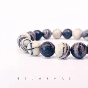 [Direct Buy] 1 Count black net bracelet 8mm