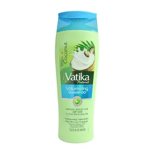 Dabur Vatika Naturals Tropical Coconut Volumizing Shampoo 400ML - Enriched With Herbal Ingredients 100% Natural - Haircare Products for Hydration