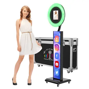 MWE Photo Booth Shell with App Control – Portable Booth Stand Compatible with iPad 12.9/11/10.9/10.2 – Perfect for Weddings, Parties & Events