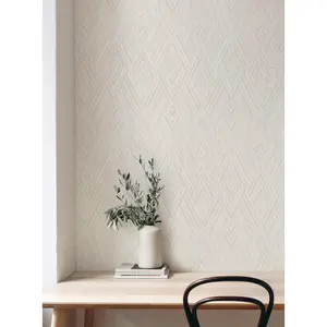 Woven Look Mixed Chevron Peel and Stick Wallpaper