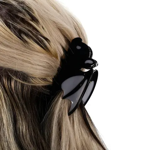 Foxblood Bat Claw Clip - Goth Hair Accessory