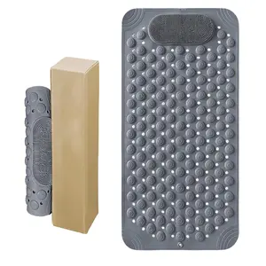 Non Slip + Massage Points Bath Mat - 137 Suction Cups at The Bottom - Bathtub Mat for Safe Bathing Experience, 27.2"*14.2 inches, PVC Shower Mat