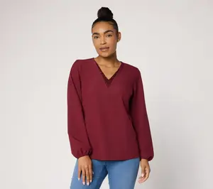 Jingle Belles by Kim Gravel Dazzling Popover Blouse