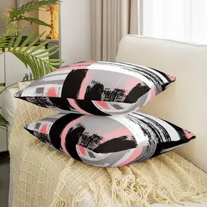 Buffalo Check Reversible Throw Pillow Covers,Geometric Pillow Covers,Home Decor for Living Room Bedroom,Square Cushion Covers,Set of 2,20 x 20-Inch