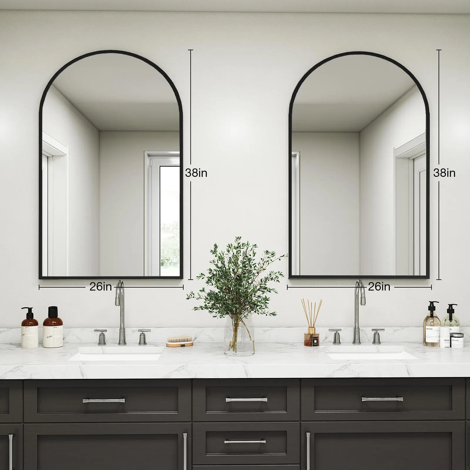 Black - 26" x 38"- Arch