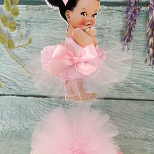 Princess Centerpiece Decoration Set with Baby and Afro American Royal Ornaments