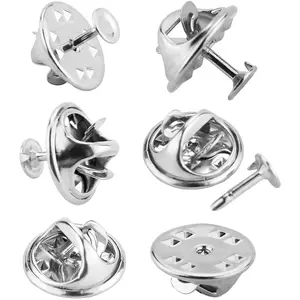 JANYUN Pairs Butterfly Clutch Tie Tacks Pin Back Replacement with 8Mm Length 4Mm Width Blank Pins for Craft Making (4Mm, ) JANYUN