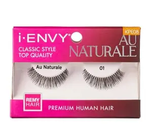 Kiss i ENVY 100% Human Eyelash Full Strip Au Naturale 01, KPE08