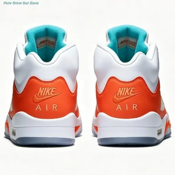 Brand New Sealed with Original Shoe Box Unisex Smooth White Leather Orange Teal Three-Tone High Top Basketball Sneakers Breathable Mesh Panel Transparent Rubber Outsole Summer Streetwear Daily Athletic Footwear Teen Fashion Casual Shoes