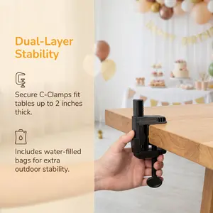 Adjustable Tabletop Balloon Arch Stand Kit | No More Flimsy Arches Falling Apart at Parties!