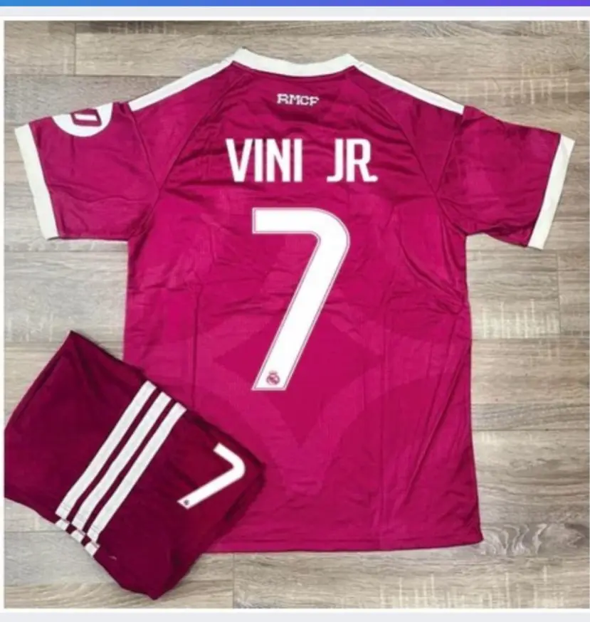 Men’s Dark Pink Soccer Jersey & Shorts Set No. 7 | Breathable Quick-Dry Football Uniform | Lightweight Athletic Training & Game Day Sportswear