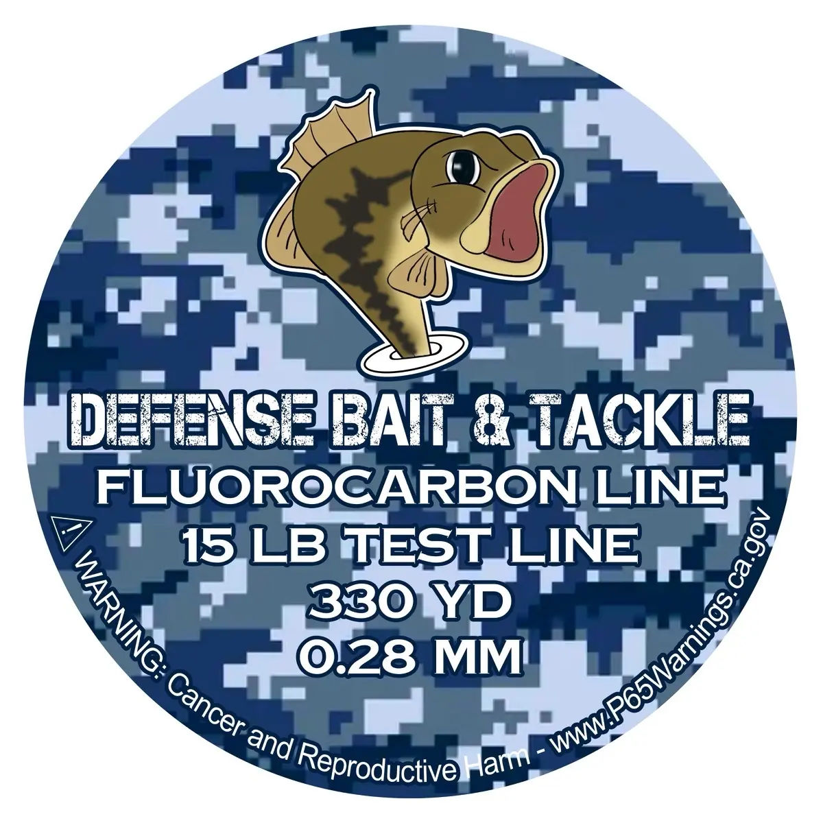 Defense Bait and Tackle - Various Lbs- Flourocarbon Line 330 yrds