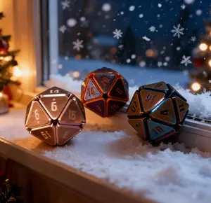 Squishy D20 Fidget Dice  Addictively Satisfying Click & Squish, Colorful 20-Sided Press Dice, Stress Relief Desk Toy for Gamers & Gifts