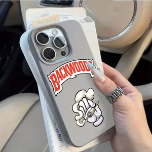 Funny Backwoods Logo Phone Case, Compatible with iPhone Models 17-11 & More, Durable Protective Design, Perfect Fit for Daily Use