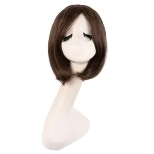 12 Inch/30 cm Fashion Unisex Short Straight Beauty Wig (Brown)