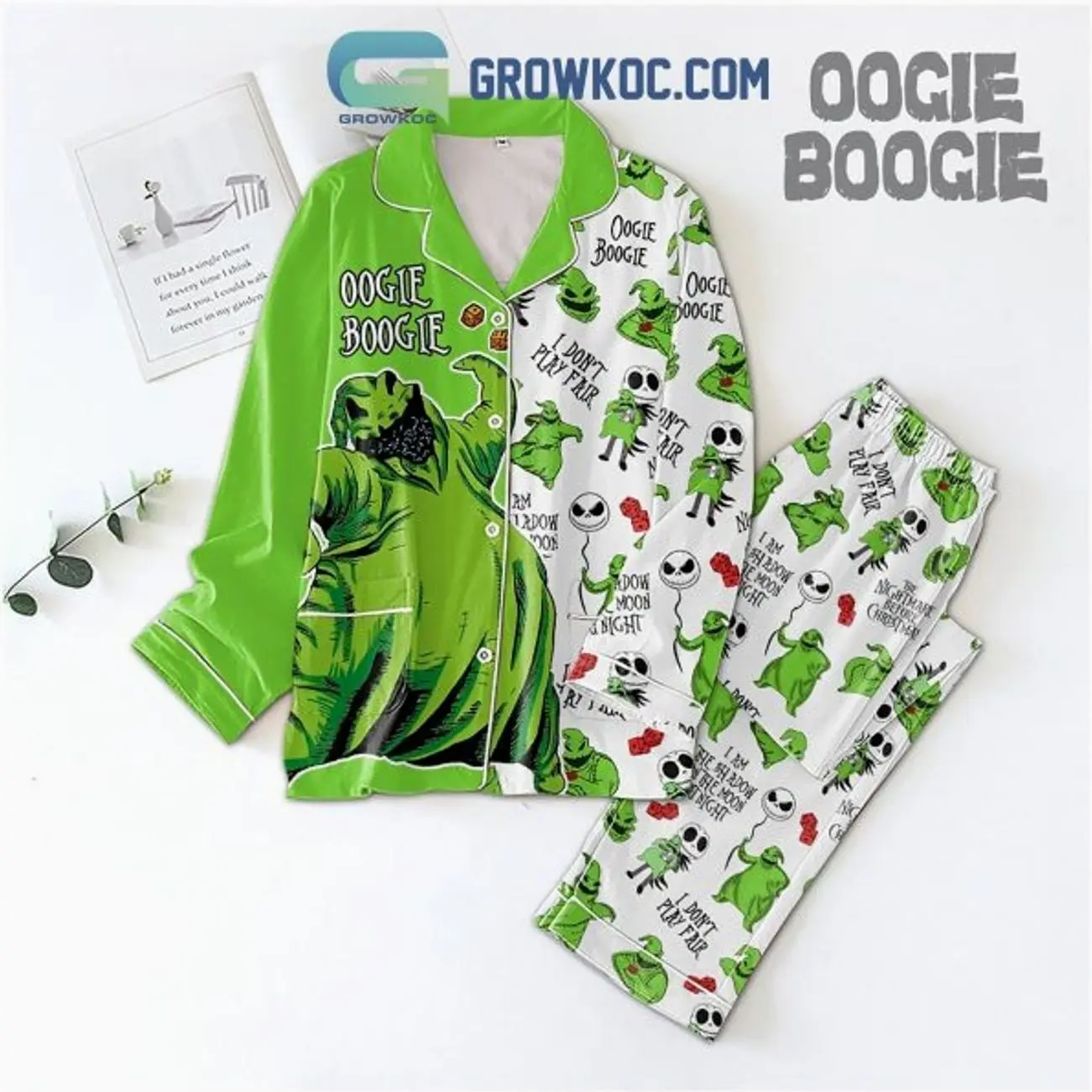 Spooky Sack Monster Inspired Pajama Set | Halloween Family Matching Sleepwear | Soft Cozy Lounge Pajamas for Women Men Kids