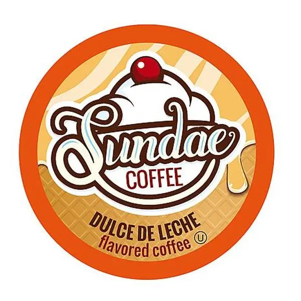 Two Rivers Coffee Sundae Ice Cream Flavored Coffee Pods Dulce de Leche, 48-Count