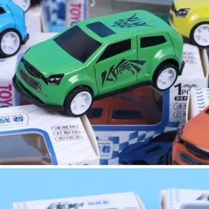 Mini Alloy Car Boxed Bounce Toy Vehicle Model, Durable Baby Inertia Car, Kindergarten School Reward Gift, Plaything