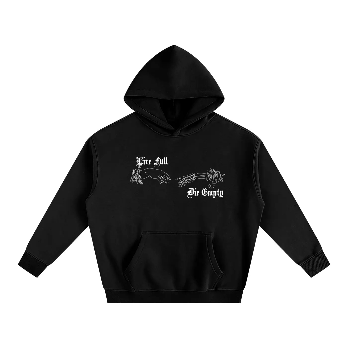 Live Full Die Empty Oversize Hoodie