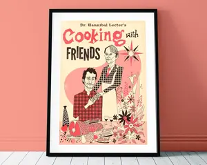 Hannibal Cookbook Poster Art Print Decor Decoration