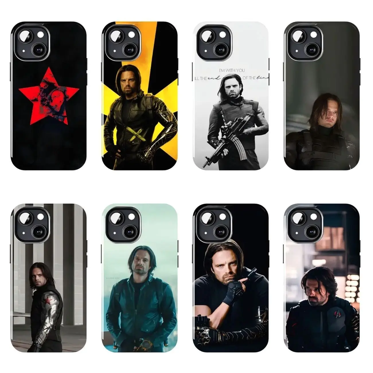 Bucky Barnes Inspired Phone Case for iPhone 11–17 & Samsung Galaxy S23–S25 | Winter Soldier Aesthetic Protective Cover for Fans
