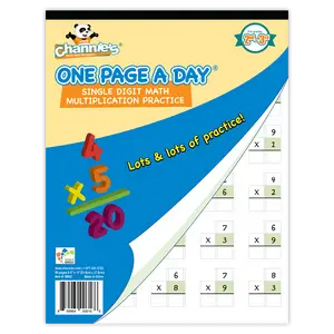 One Page A Day Single Digit Multiplication Math Workbook – Visual Daily Practice for Grades 2–3