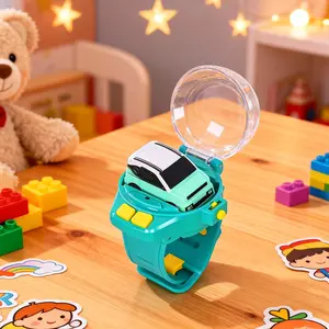Mini Remote Control Car Watch Toy Cartoon Racing Car USB Charging Compact Fun for Kids and Adults gift creativity unique  toy juguete rc