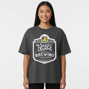 Snuggly Duckling Brewing Shirt, Funny Duck Graphic Tee, Vintage Pub Style Shirt, Travel Cruise Aesthetic Unisex Gift
