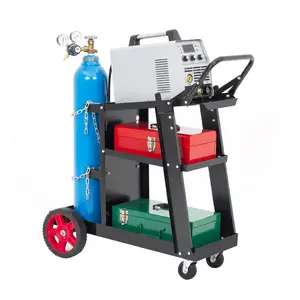 Heavy Duty Welding Cart – 4 Drawers, 220 lb Capacity, Mobile Cart with Wheels, For TIG/MIG Welders & Plasma Cutters – Easy Mobility – Industrial Welding Tasks