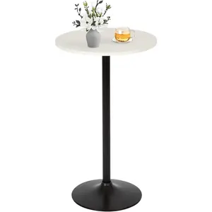 Bar Table 40 Inch Round Table Height Top Pub Table Cocktail Table for Home, Kitchen and Dining Room