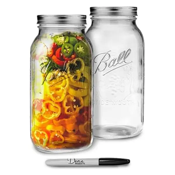 ell Brands Distribution 0.5 gal Super Wide Mouth Mason Jar - Pack of 2
