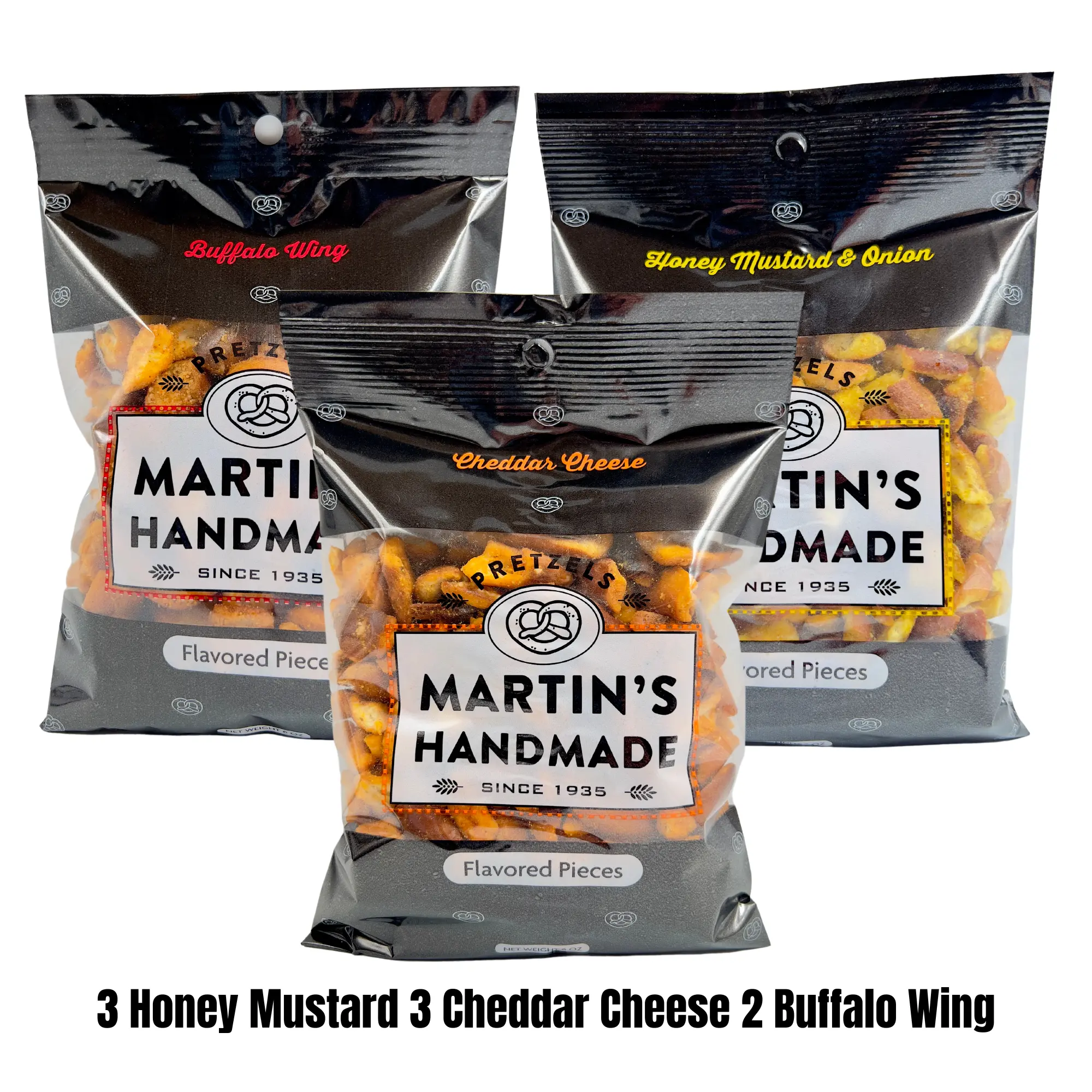 Flavored Pretzel Pieces Variety 8-Pack Flavored Pretzel Pieces Variety 8-Pack