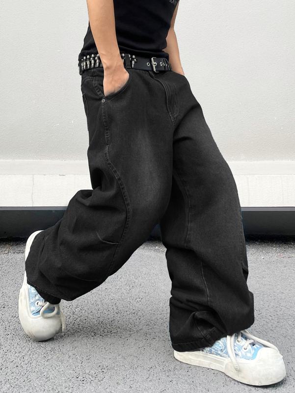 Wide Leg Jeans Spring To Summer Hip Hop Baggy Denim Pants Y2k Streetwear Jeans