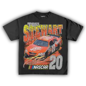 T0ny Stewart Nascar Vintage Tee T-shirt Unisex cotton Crewneck Made Using 100% Us Cotton, Design & Printed In The USA