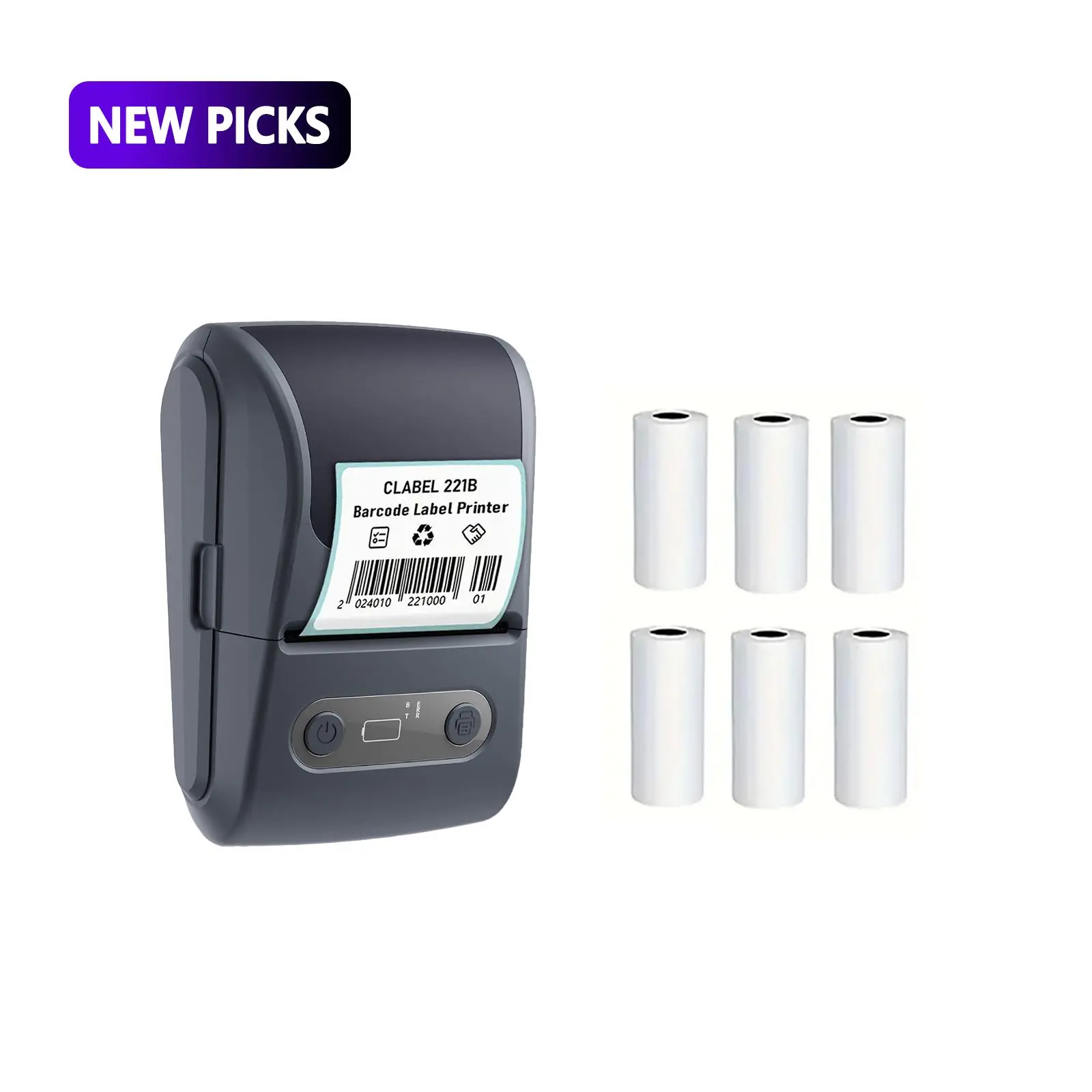 Portable Pocket Thermal Label Printer, Inkless Wireless Bluetooth Sticker Maker for Journaling, Home Organization, Compatible with iOS, Android & Laptops