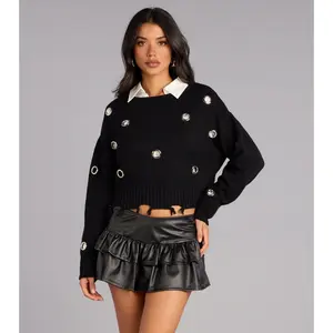 Not Your Basic Grommet Sweater