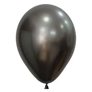 5" Sempertex Silk Midnight Grey Balloons 100 Bag #51597