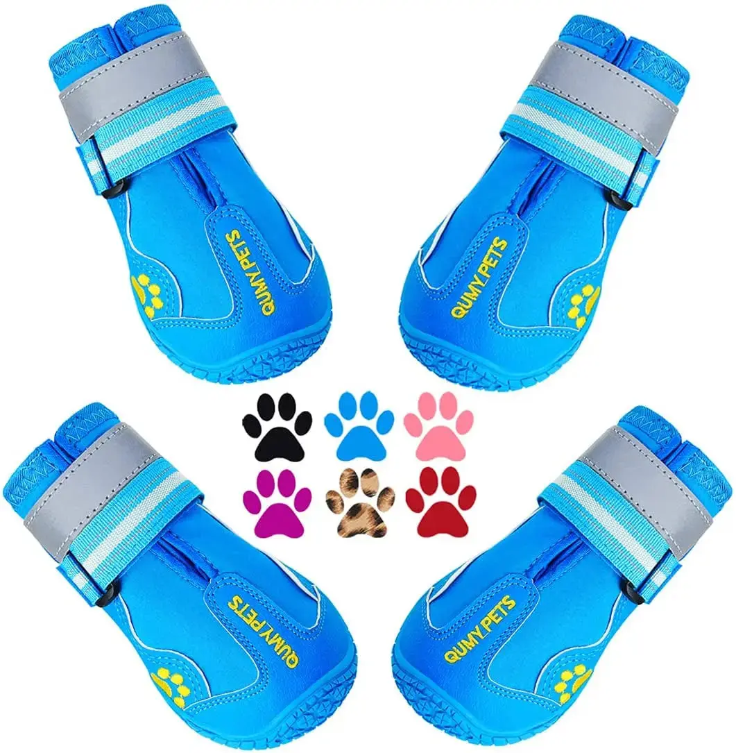 Premium QUMY Dog Shoes for Large Dogs - Versatile Boots & Paw Protectors for All Seasons