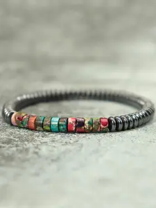 Men's Boho Style Stone Beaded Bracelet, Fashion Minimalist Matching Bracelet, Trendy All-match Vintage Jewelry As Birthday Gift for Men for Daily Decor, Stackable Bracelets, High Quality Bracelet, Fashionable Bracelet