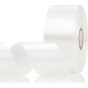 White Satin Ribbon 1-1/2 Inch 30 Yards, White Ribbon for  Wrapping, Flower Bouquet, Crafts,  Shower, Christmas, Wedding and Bow Making