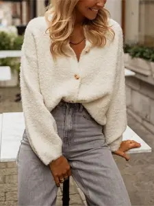 Women's Soft Knit Cardigan, French Style Lazy Casual Chic, Perfect for Daily Commute, Weekend Shopping, Coffee Date, Spring/autumn/winter