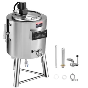 VEVOR Milk Pasteurizer 150L, Commercial Milk Pasteurization Machine, Food Grade 304 Stainless Steel, Professional Pasteurization with Time and Temperature Control, for Milk Juice Yogurt SterilizationVEVOR Super Brand Day