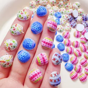 Easter Egg Nail Art , 30/50/100pcs, 10x11mm, DIY Nail Accessories, Festival Decor, Phone Case & Frame Decoration