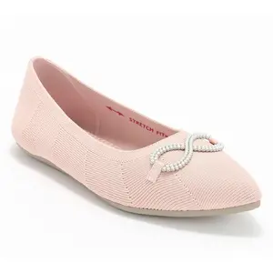 Skechers Cleo Point Recycled Knit Pearl Bow Skimmers