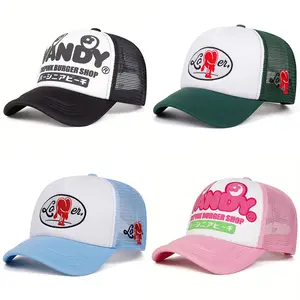 NEW HATS Cute letter printing Embroidered Hip Hop Breathable Unisex Baseball Cap Trucker Cap For Women And Men Casual Outing Hat Outdoor Activities Adjustable Snapback Cap