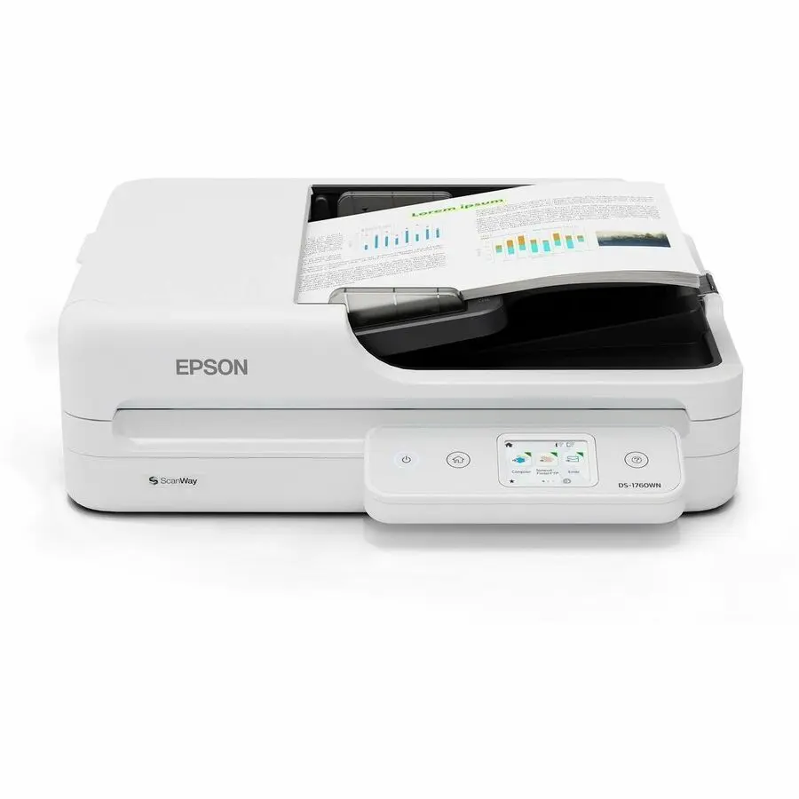 Epson DS-1760WN Flatbed/ADF Scanner 1200 dpi Optical B11B274201