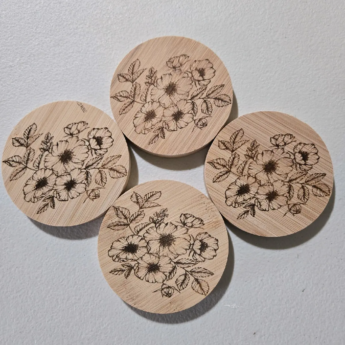 Bamboo Coasters for Drinks - Eco-Friendly Home Decor Ornaments